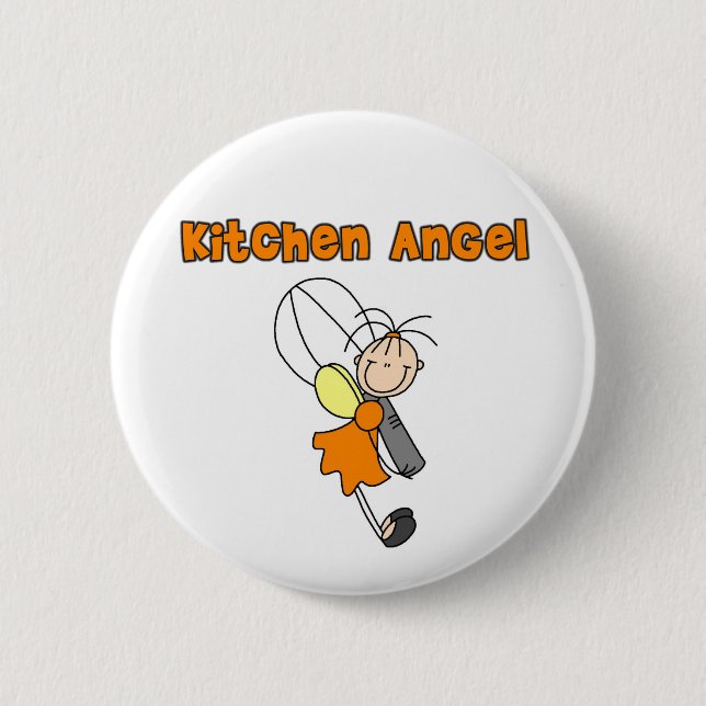 Kitchen Angel Fairy Button (Front)