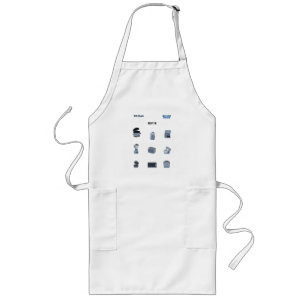 Kitchen Appliances Long Apron