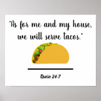 Kitchen Art - As for me and my house - Tacos