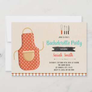 Kitchen bachelorette party invitation
