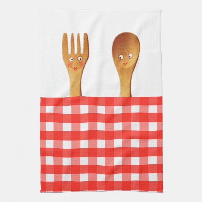 Kitchen Bridal Shower Gift Tea Towel (Vertical)