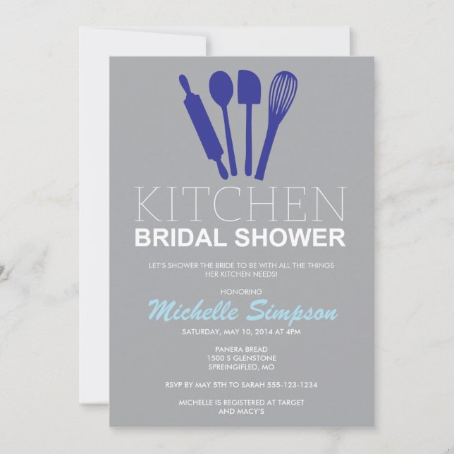 Kitchen Bridal Shower Invitation (Front)