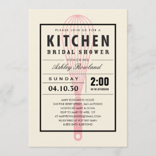 Kitchen Bridal Shower Invitations
