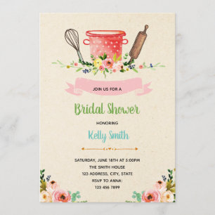 Kitchen bridal shower party invitation