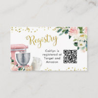 Kitchen Bridal Shower Registry Card