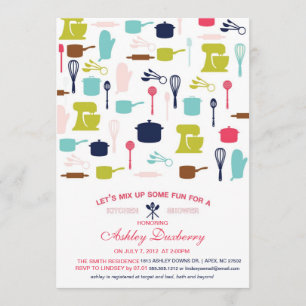 Kitchen Bridal Shower, Stock The Kitchen Invitation