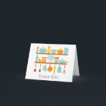 Kitchen Bridal Shower Thank You<br><div class="desc">Kitchen tools bridal shower thank you note card featuring retro kitchen tools..  Visit our shop to view matching items</div>