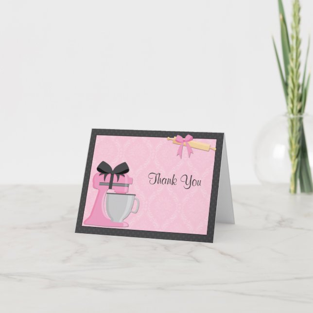 Kitchen Bridal Shower Thank You Card (Front)