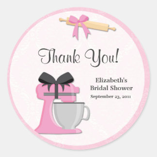 Kitchen Bridal Shower Thank You Stickers