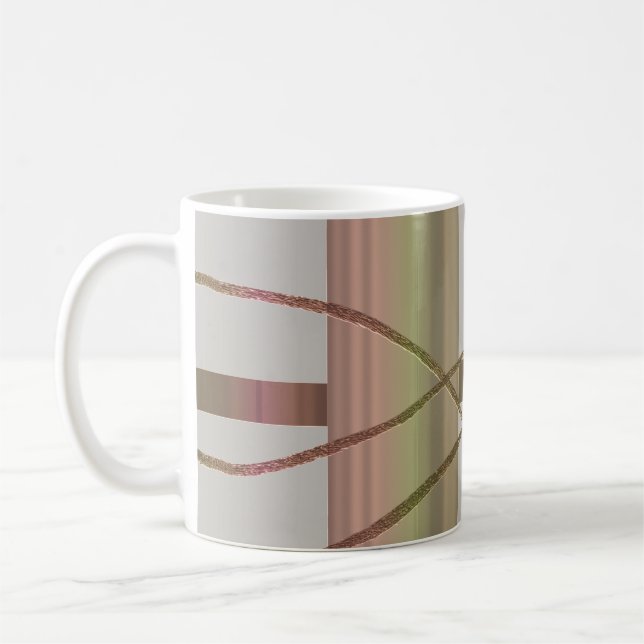 Kitchen Brown Abstract Coffee Mug (Left)