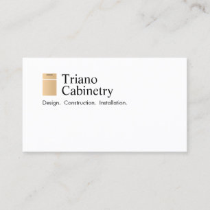Kitchen Cabinetry and Carpentry Renovation Business Card