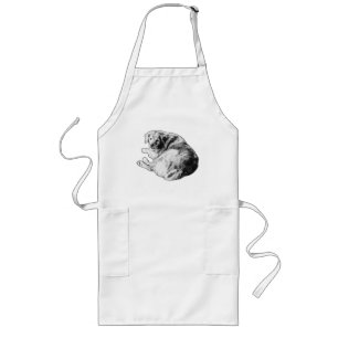 Kitchen Calm, Curled Friend Long Apron