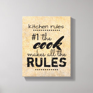 kitchen canvas wall art humour quote sepia