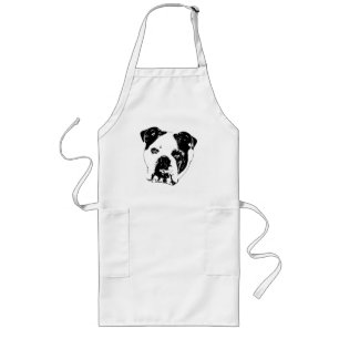 Kitchen Carols Bulldog Long Apron