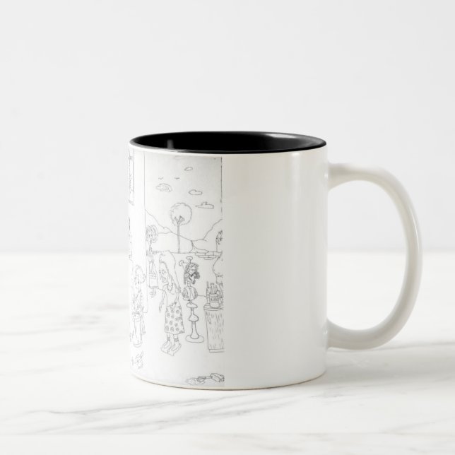 Kitchen Cartoon Mug - Customised (Right)