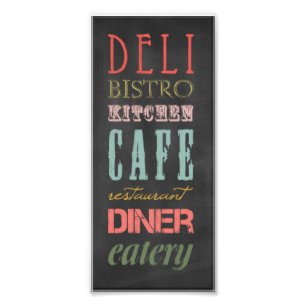 kitchen-chalkboard KITCHEN RESTAURANT DELI CAFE BI Photo Print
