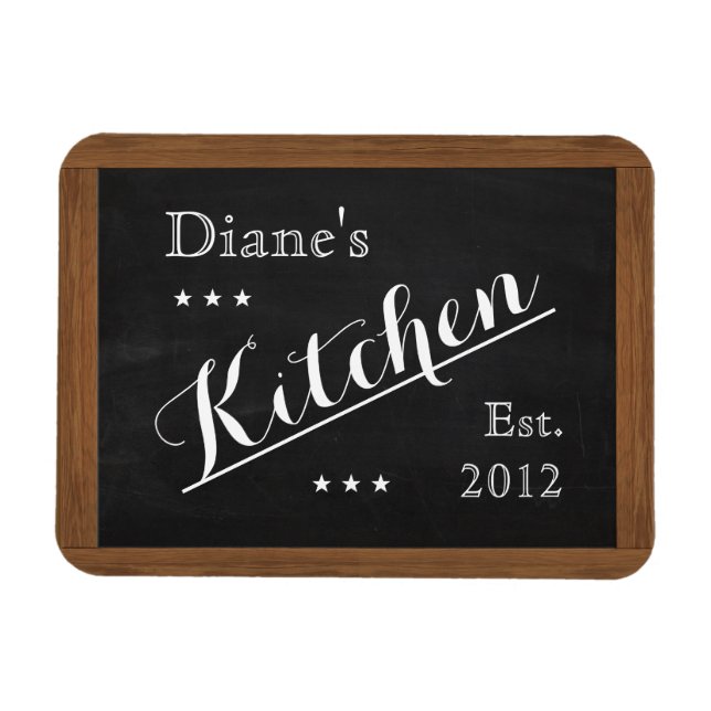 Kitchen Chalkboard Magnet (customisable) (Horizontal)
