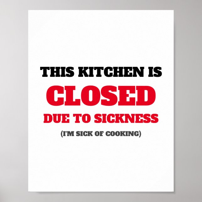 Kitchen Closed poster (Front)