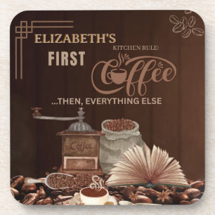Kitchen Coffee Vibes Gift for Her Coaster