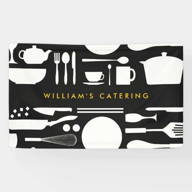 Kitchen Collage Catering Banner (Horizontal)