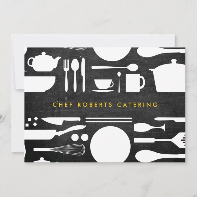 Kitchen Collage on Black Wood Card (Front)