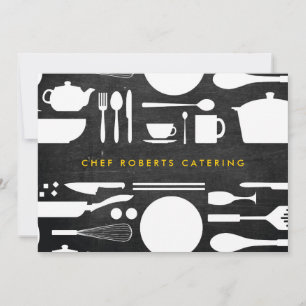 Kitchen Collage on Black Wood Card