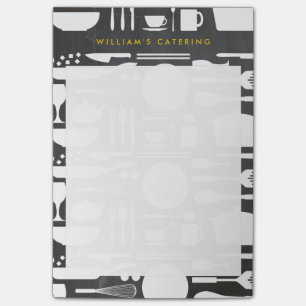 Kitchen Collage on Chalkboard Background Post-it Notes