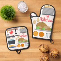 Kitchen Comfort: Felt Pot Holder & Oven Mitt Gift
