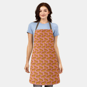 Kitchen Cook Chef Hot Dot Pattern Fun Apron
