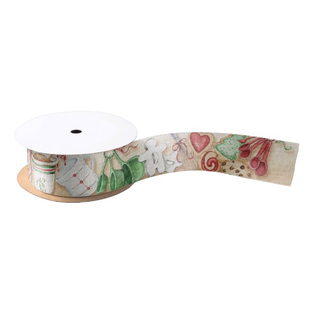Kitchen Cookie Baker Ribbon Satin Ribbon (Spool)