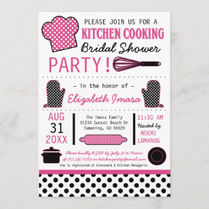 Kitchen Cooking Bridal Shower Party Invitation