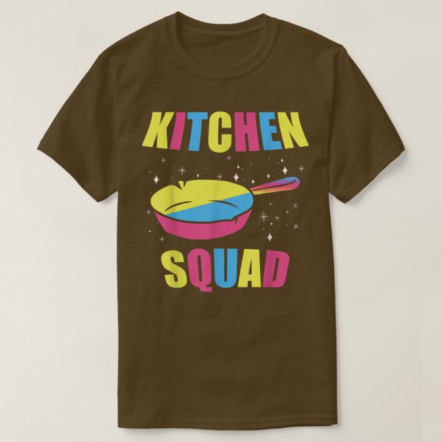 Kitchen cooking team  T-Shirt (Design Front)