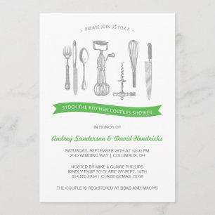 Kitchen Couples Shower Invitation