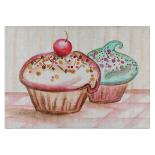 Kitchen Cupcake Gift Cutting Board
