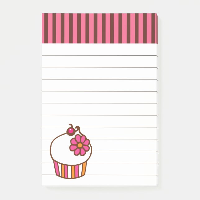 Kitchen Cupcake Post It Notes Gift (Front)