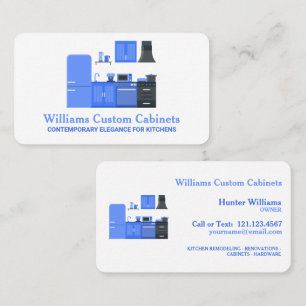 Kitchen Custom Cabinets Business Card