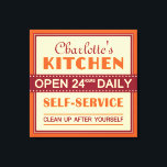Kitchen – custom name – canvas print<br><div class="desc">Change the text field to what you want. See my store for more items and color choices with this design.</div>