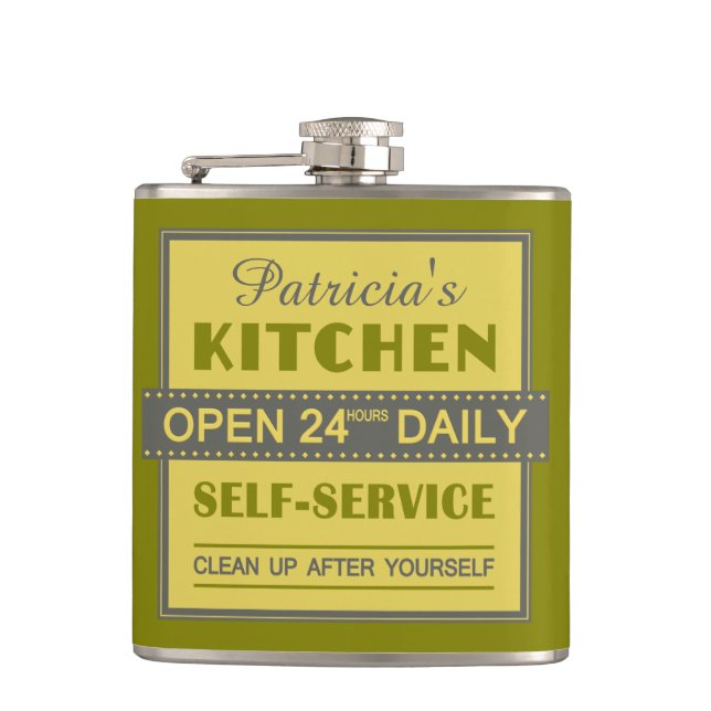Kitchen – custom name – flask (Front)