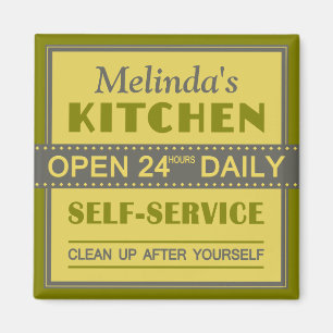 Kitchen – custom name – magnet