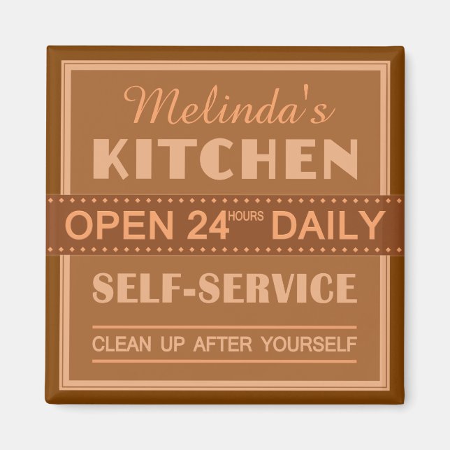 Kitchen – custom name – magnet (Front)