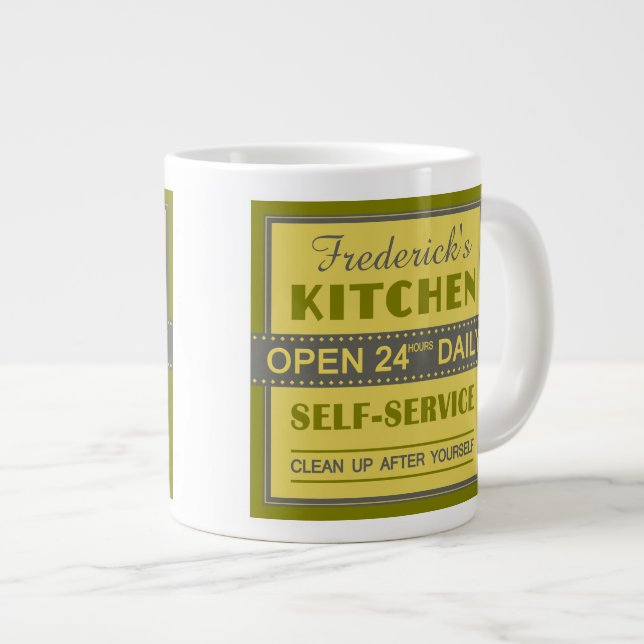Kitchen – custom name – mugs (Front Right)