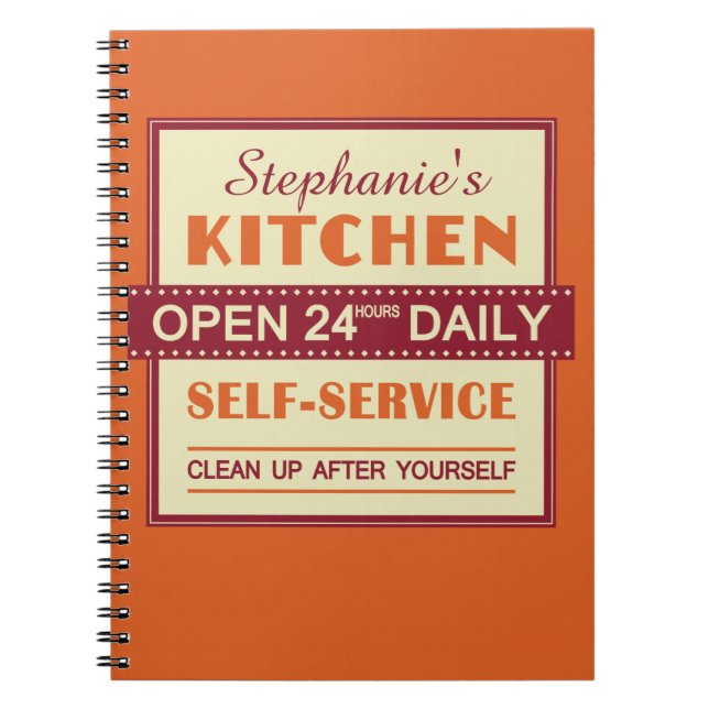 Kitchen – custom name – notebook (Front)