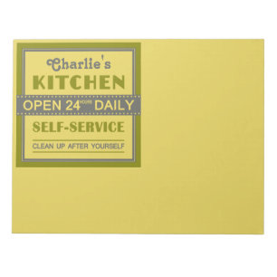Kitchen – custom name – notepad