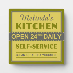 Kitchen – custom name – plaque