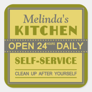 Kitchen – custom name – stickers