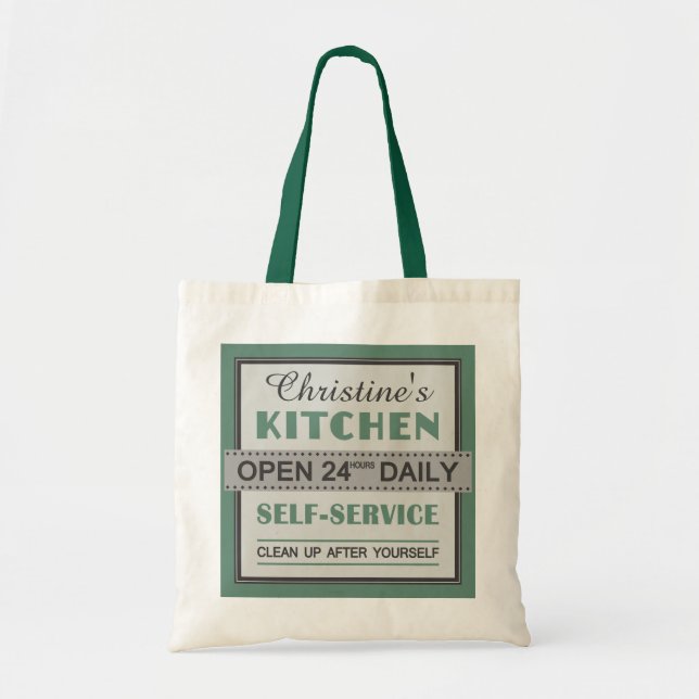 Kitchen – custom name – tote bags (Front)