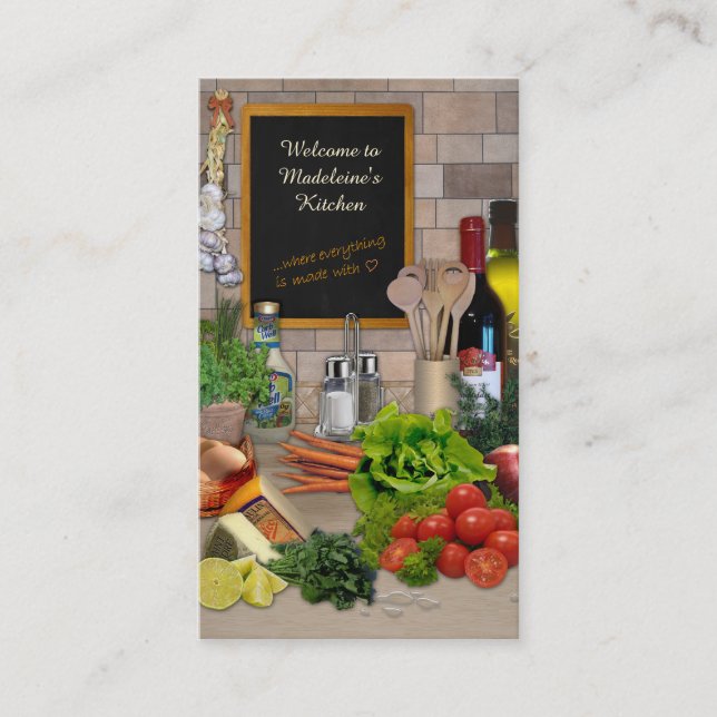 Kitchen (customisable) business card (Front)