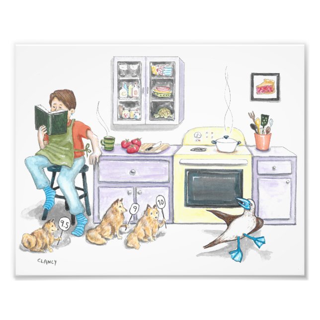 Kitchen Dance art print (Front)