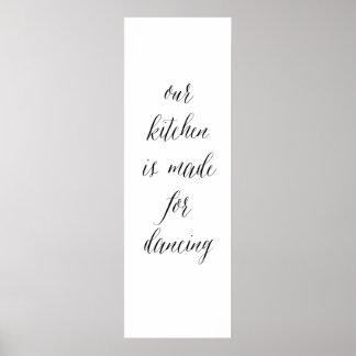 Kitchen Dancing sign 1