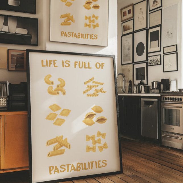 Kitchen Decor Funny Pasta Wall Art (Creator Uploaded)